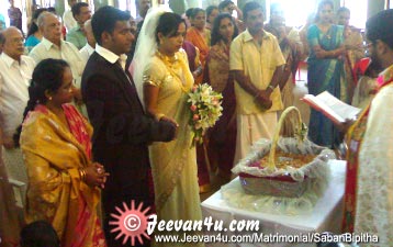 Saban Bipitha wedding at St Thomas Parish Church Velichiyani